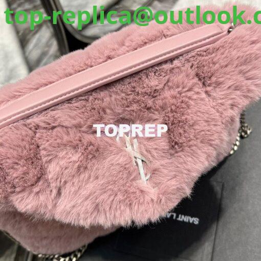 Replica YSL Saint Laurent Puffer Small Medium Bag In Merino Shearling And Lambskin 577476 Lilac 6