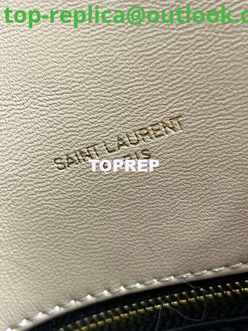 Replica YSL Saint Laurent Puffer Small Medium Bag In Merino Shearling And Lambskin 577476 Beige 14