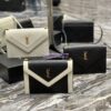 Replica YSL Saint Laurent Gaby Satchel In Quilted Vintage Lambskin 6688631 Black Blanc 13