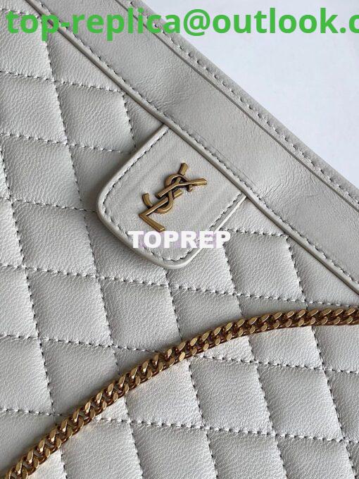 Replica YSL Saint Laurent Victoire Baby Clutch in Leather 65736118 Blanc 5