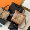 Replica YSL Saint Laurent Saint Laurent N/S Toy Shopping Bag in Woven Cane And Brown Leather 6551612 13