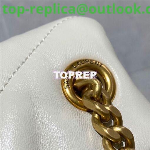 Replica Yves Saint Laurent YSL Loulou Puffer Medium Bag In Quilted Lambskin 5774751 White Gold Hardware 11