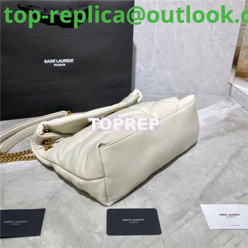 Replica Yves Saint Laurent YSL Loulou Puffer Medium Bag In Quilted Lambskin 5774751 White Gold Hardware 13