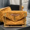 Replica YSL Saint Laurent Loulou Puffer Medium Bag In Quilted Suede And Lambskin 5774751 Black 11