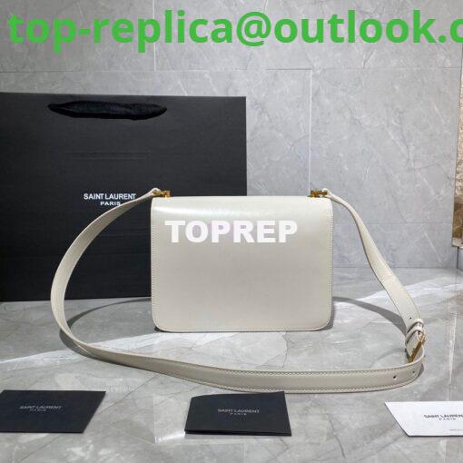 Replica Yves Saint Laurent YSL Carre Satchel In Smooth Leather 585060 Blanc 9