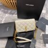 Replica YSL Saint Laurent Becky Chain Wallet In Diamond-quilted Lambskin 5850311 Red 12