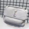 Replica YSL Saint Laurent Niki Baby In Crinkled Vintage Leather 533037 Fog 10