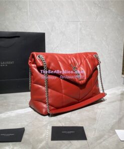 Replica Yves Saint Laurent YSL Loulou Puffer Medium Bag In Quilted Lambskin 5774751 Red 2