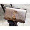 Replica YSL Saint Laurent Niki Chain Wallet In Crinkled Vintage Leather 583103 Fog 11