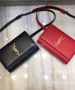 Replica Saint Laurent YSL Kate Belt Bag In Smooth Leather 534395 Black