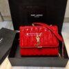 Replica Saint Laurent YSL Vicky Camera Bag In Quilted Patent Leather 555052 Black 9