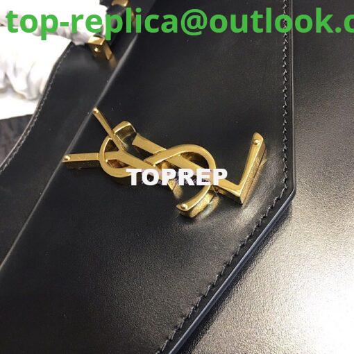 Replica Saint Laurent YSL Uptown Medium Tote In Shiny Smooth Leather 557653 Black 5