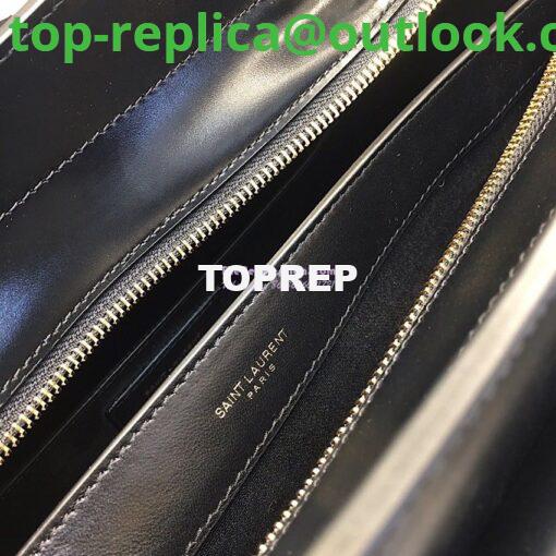 Replica Saint Laurent YSL Uptown Medium Tote In Shiny Smooth Leather 557653 Black 8