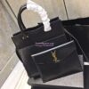 Replica Saint Laurent YSL Le Sept Stud Chain Bag in black leather 12