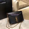 Replica YSL Saint Laurent Cassandra Monogram Clasp Bag In Smooth Leather Dark Red 11