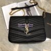 Replica YSL Saint Laurent Classic Monogram Clutch In Grain Metallic Leather Pale Gold 11