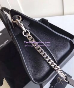 Replica YSL Saint Laurent Baby Sac De Jour Souple Duffle Bag In Grained Leather Black 2