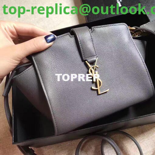 Replica YSL Yves Saint Laurent Toy Cabas Bag in Grey 2