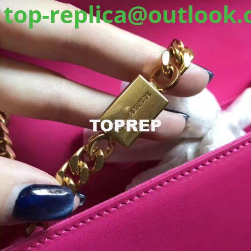 Replica YSL Classic Medium Monogram Saint Laurent Satchel In Rosy Smooth Calfskin Leather 9
