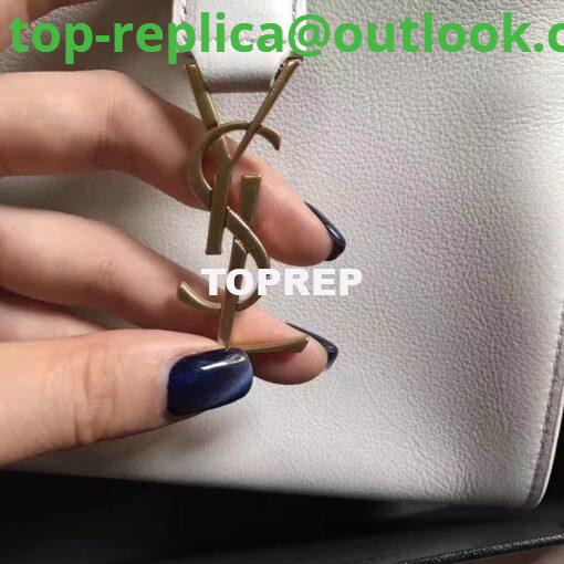 Replica YSL Yves Saint Laurent Toy Cabas Bag in White