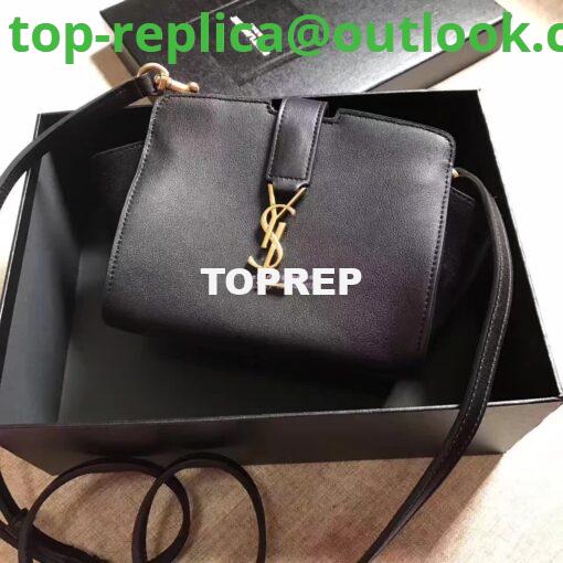 Replica YSL Yves Saint Laurent Toy Cabas Bag in Black