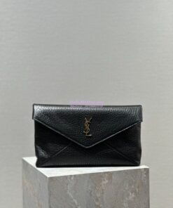 Replica Saint Laurent YSL Cassandre Small Envelope Pouch In Grained Lambskin 764931