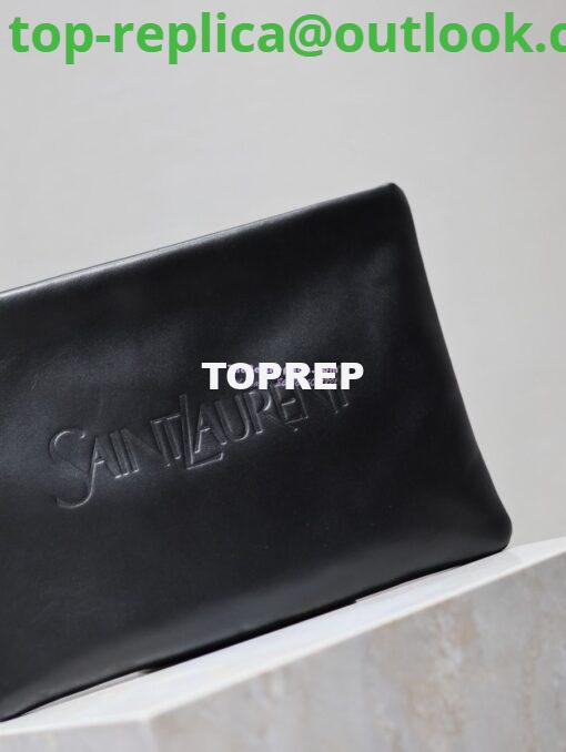 Replica Saint Laurent YSL Puffy Pouch In Lambskin S/L 779526 779512 Black 14