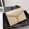 Replica YSL Saint Laurent Cassandra Monogram Clasp Bag In Crocodile Embossed Shiny Leather Black 11