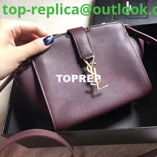 Replica YSL Yves Saint Laurent Toy Cabas Bag in Wine