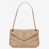 Replica Saint Laurent Puffer Small Chain Bag In Army Green Lambskin 13