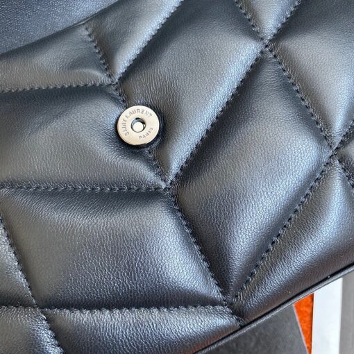 Replica Saint Laurent Puffer Toy All Black Bag In Quilted Lambskin 8