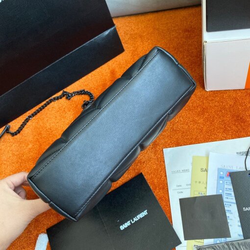 Replica Saint Laurent Puffer Toy All Black Bag In Quilted Lambskin 10