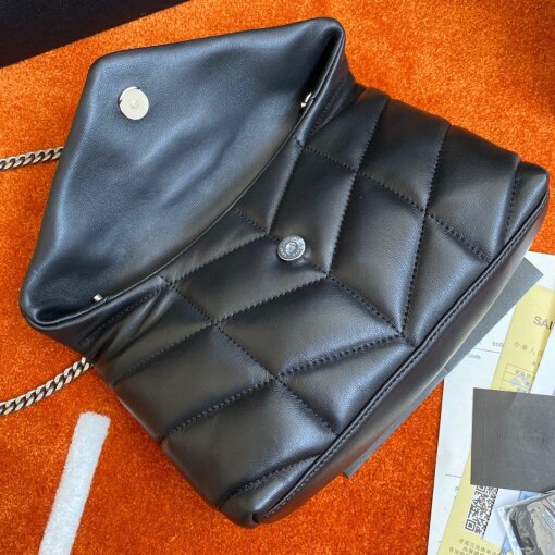 Replica Saint Laurent Puffer Toy Bag In Noir Quilted Lambskin 11